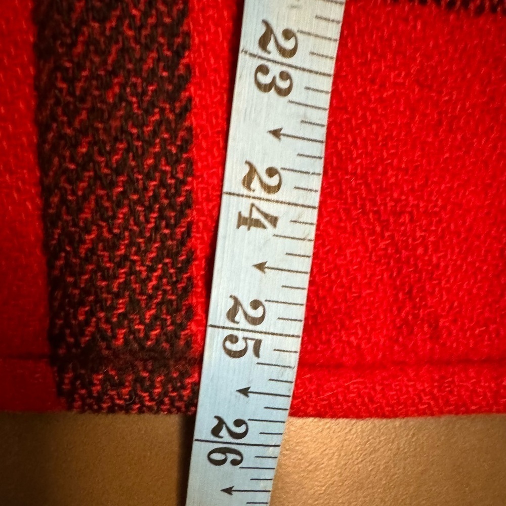 Vintage 100% Wool 70’s JC Penney Buffalo Plaid Red Blk Hunting Mackinaw Jacket - Picture 13 of 16